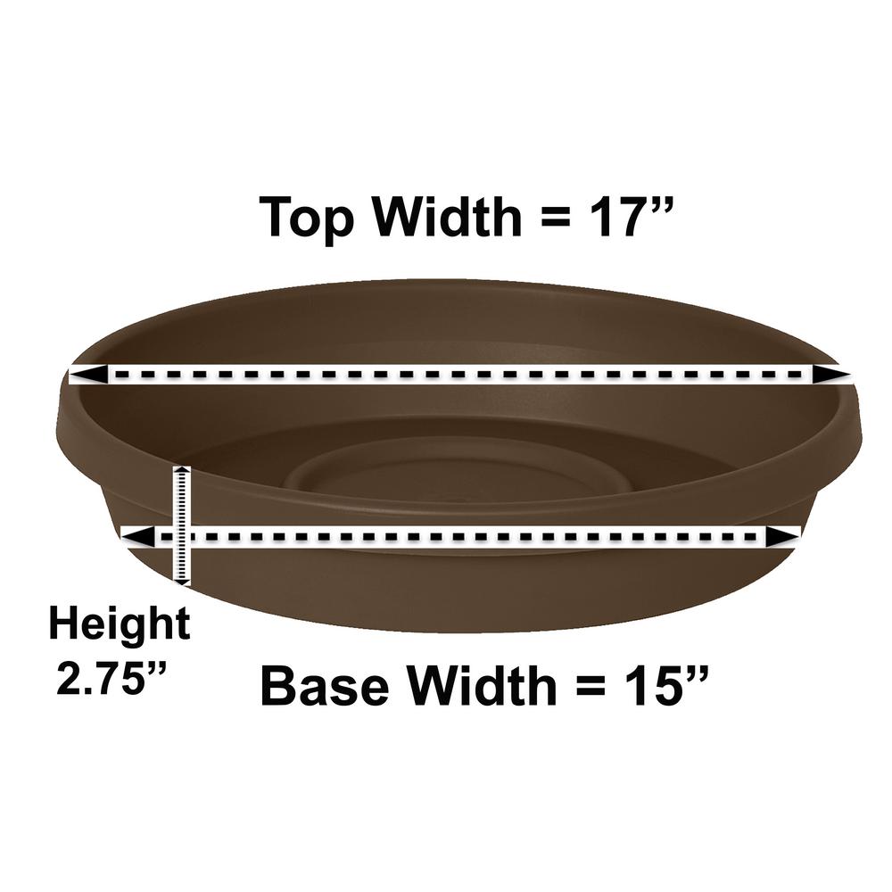 Taupe 8 SDC8-35 Bloem Dura Cotta Plant Saucer Tray