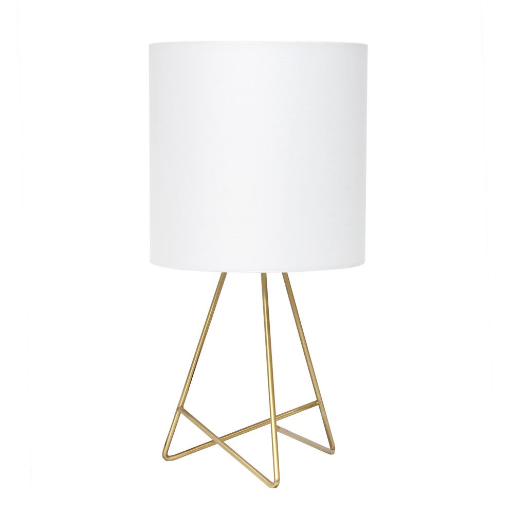 Gold Down to the Wire Table Lamp with 