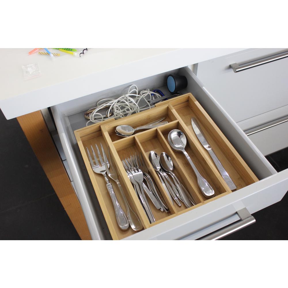 Lipper International 13 22 5 In Bamboo Expandable Flatware
