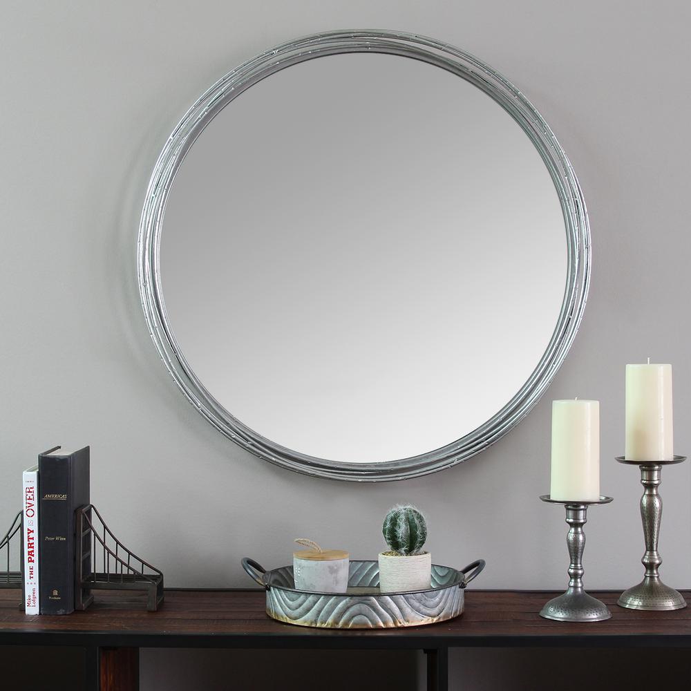 Stratton Home Decor Jocelyn Metal Wall MirrorS09557 The Home Depot