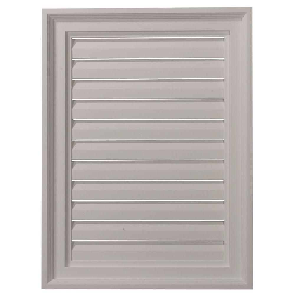 Ekena Millwork 2 in. x 18 in. x 24 in. Functional Vertical Gable Louver
