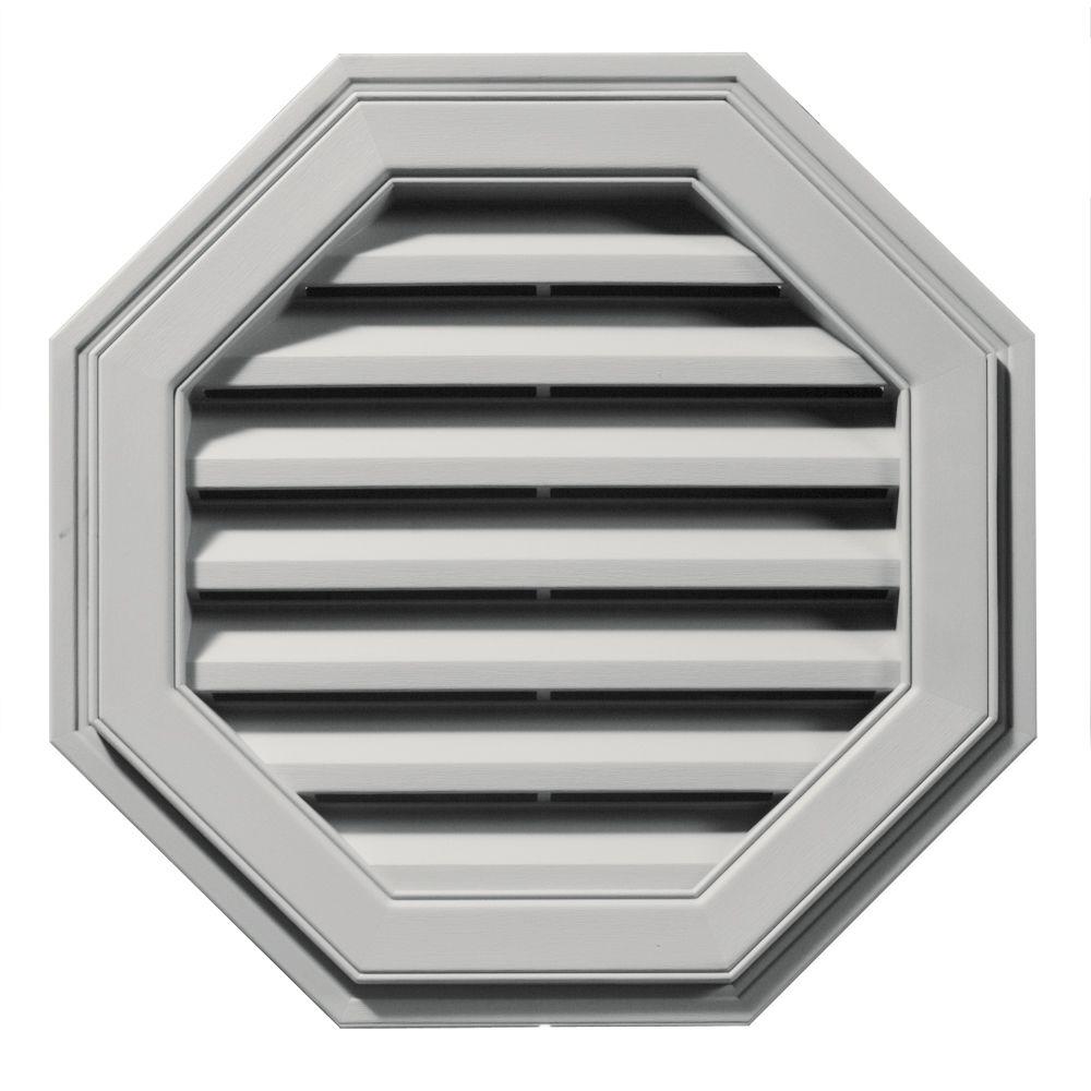 builders edge 22 in. octagon gable vent in paintable