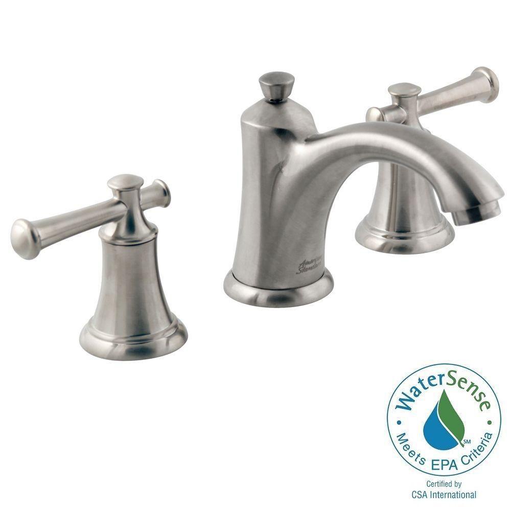 Hansgrohe Axor Montreux 8 In Widespread 2 Handle Mid Arc Bathroom   Brushed Nickel American Standard Widespread Bathroom Sink Faucets 7415 801 295 64 1000 