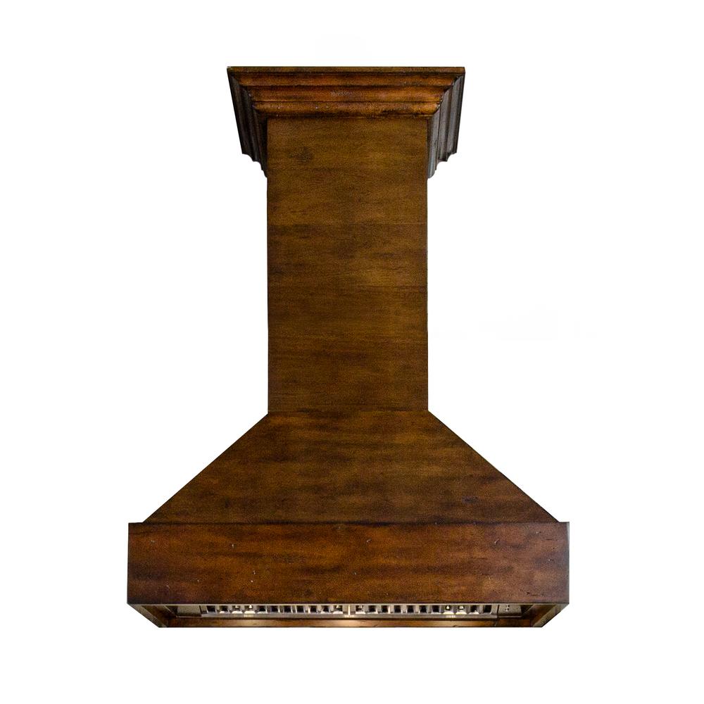 Zline 30 In 900 Cfm Wooden Wall Mount Range Hood Walnut And 900 Cfm Wooden Wall Mount Range Hood In Walnut And Hamilton