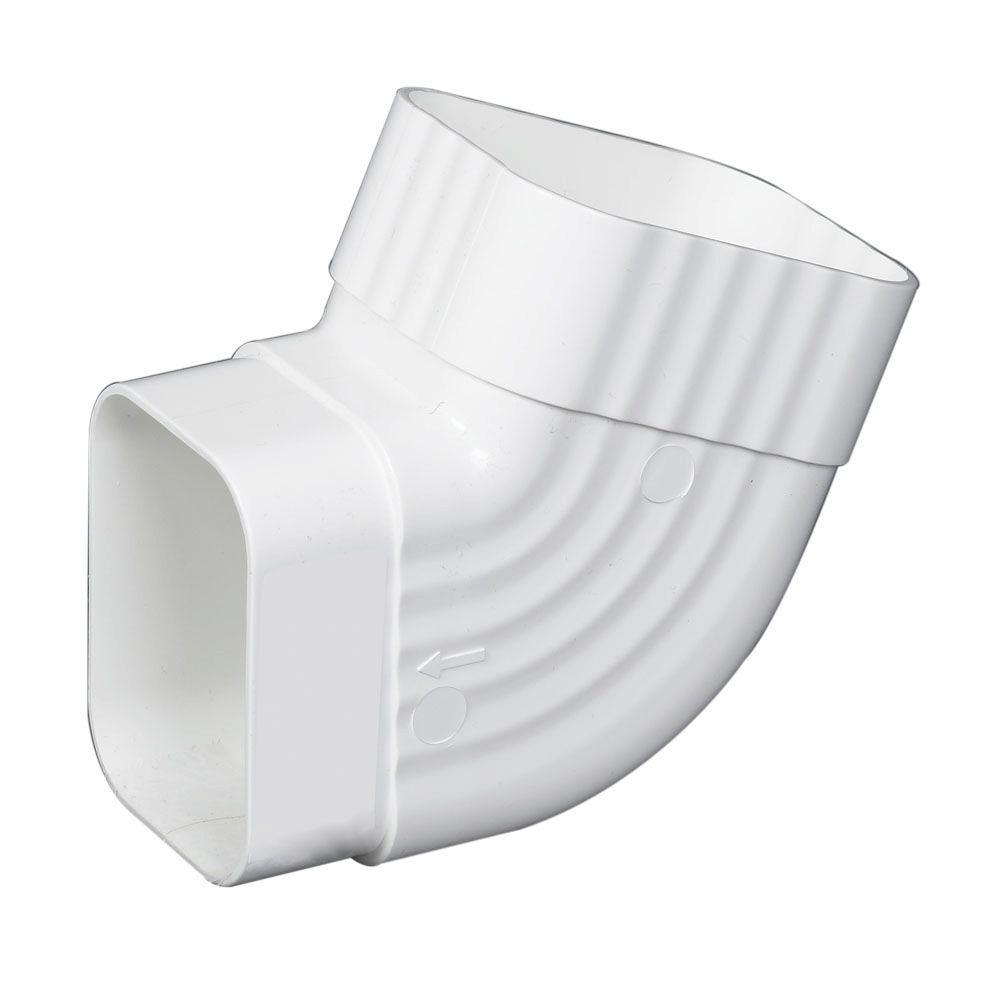 Amerimax Home Products 3 In. X 4 In. White Vinyl B-Elbow-M0728 - The ...