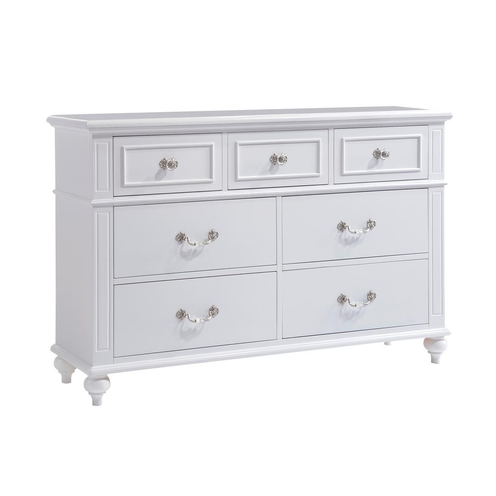 Picket House Furnishings Annie 7 Drawer White Dresser An700dr