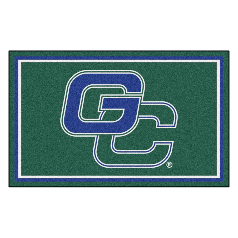 Fanmats Ncaa Georgia College Green 4 Ft X 6 Area Rug 20171 Fanmats Ncaa Georgia College Green 4