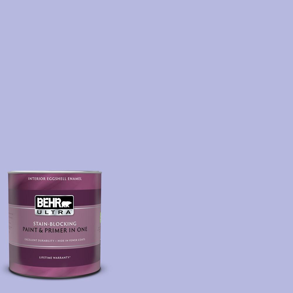 BEHR ULTRA 1 qt. P5503 Lavender Cloud Eggshell Enamel Interior Paint