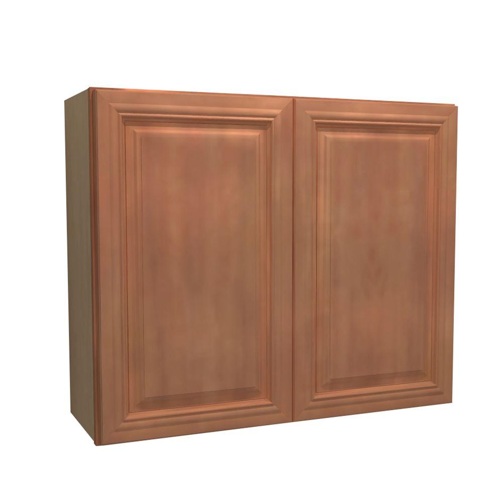 Home Decorators Collection 24x30x12 In Dartmouth Embled Wall Dartmouth Embled Wall Cabinet With 2 Doors In Cinnamon