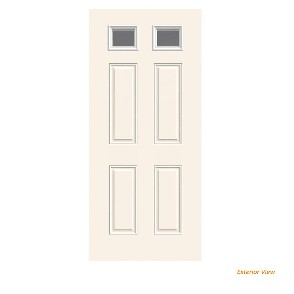 Jeld Wen 36 In X 79 2 Lite Primed Fiberglass Front Door Slab 36 In X 79 2 Lite Primed Fiberglass Front Door Slab