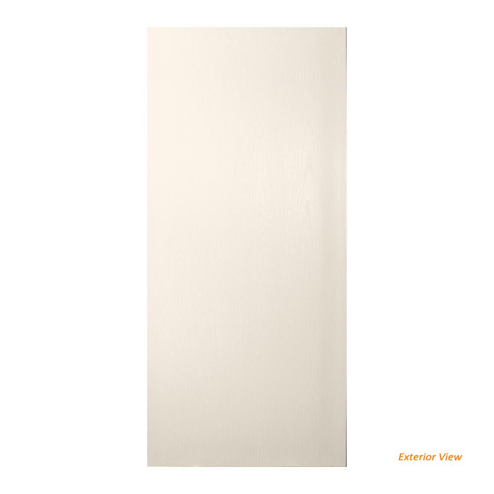 JELDWEN 30 in. x 80 in. Hardboard Flush Unfinished Solid Core Hardwood