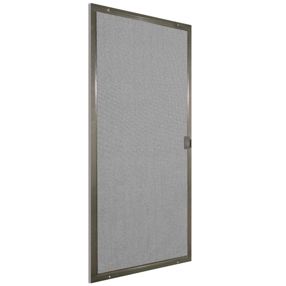 Screen Tight 48 In X 80 In Bronze Patio Matic Screen Door