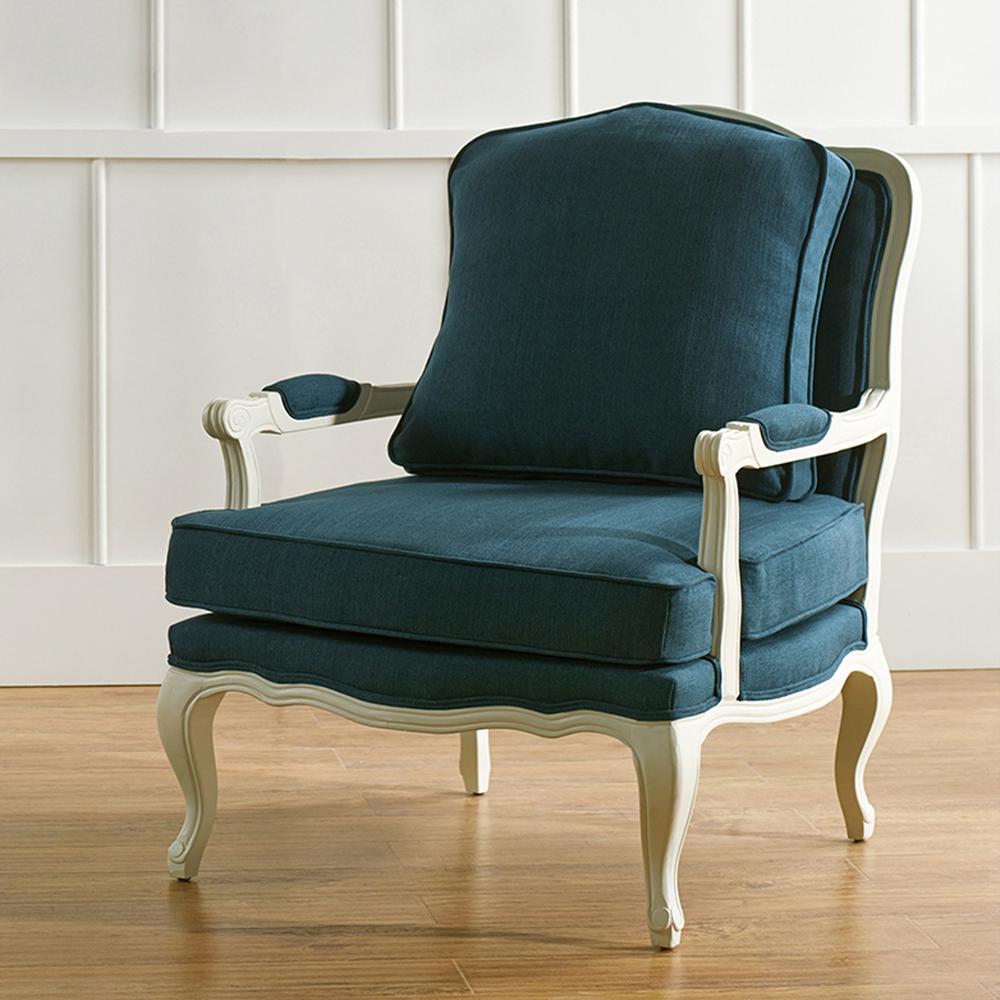 Baxton Studio Antoinette Navy Fabric Upholstered Accent Chair288626209HD  The Home Depot