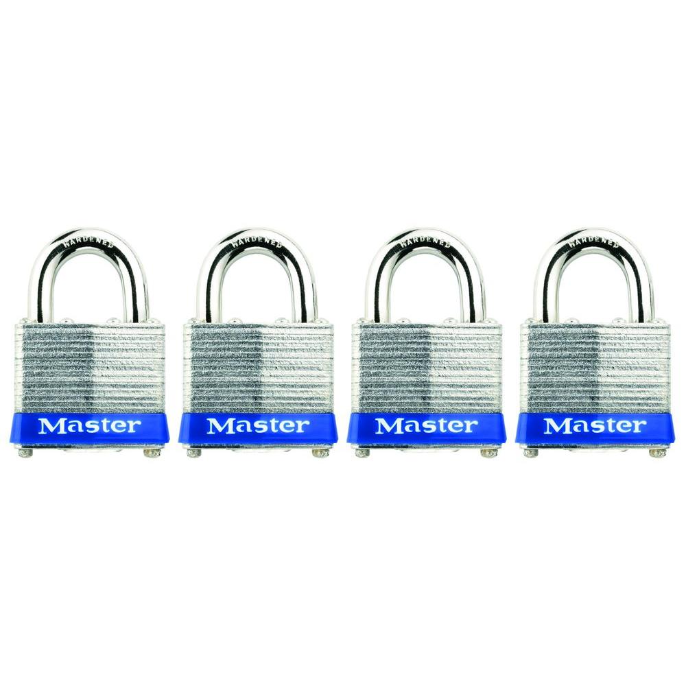 Master Lock 13/4 in. Laminated Steel Padlock; 4 Pack1QHC The Home Depot