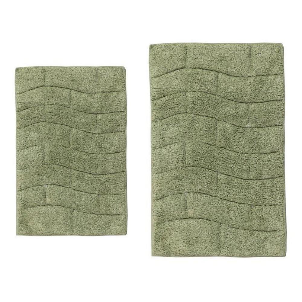 Castle Hill London Light Sage 17 In X 24 And 20 30 - Sage Green Bathroom Rug Set Castle Hill London Light Sage 17 In X 24 And 20 30 - Sage Green Bathroom Rug Set