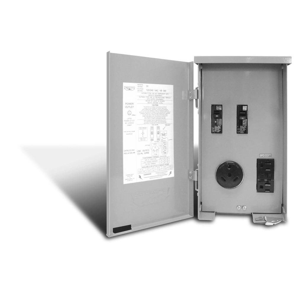 Rv Electrical Outlet >> Ge 30 Amp Temporary Rv Power Outlet U013p The Home Depot Rv Electrical Outlet >> Ge 30 Amp Temporary Rv Power Outlet U013p The Home Depot
