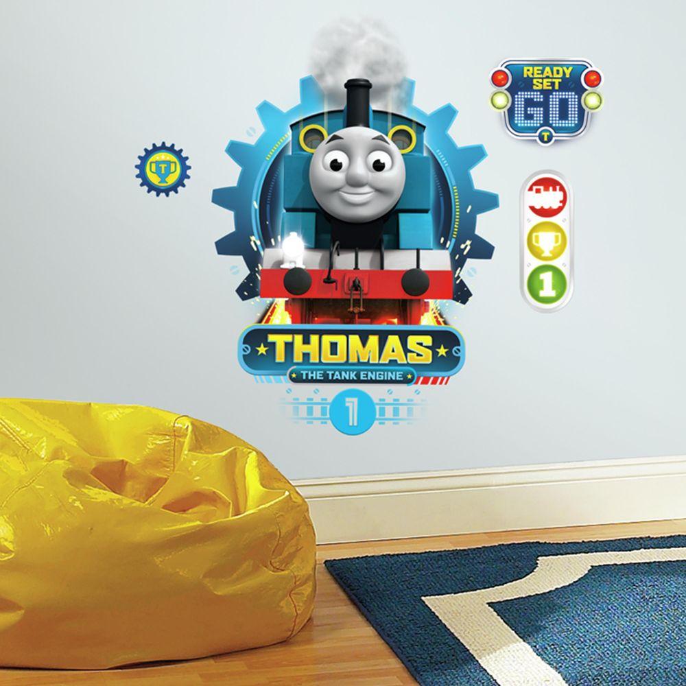 5 In X 19 In Thomas The Tank Engine 4 Piece Peel And Stick Wall Decal