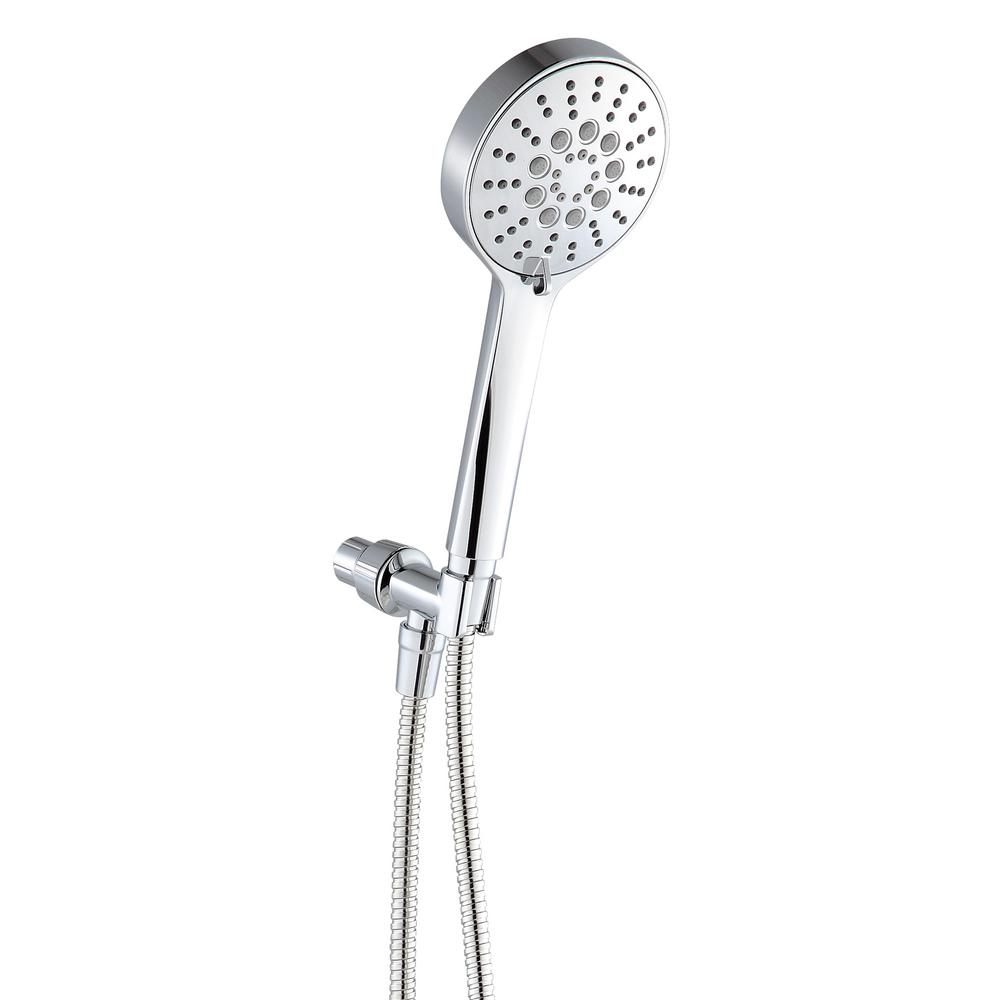 Glacier Bay © Chrome 6-Spray Handheld Shower Head Kit with Pause ...