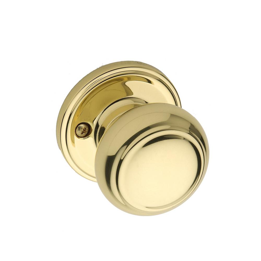 Copper Creek Colonial Polished Brass Dummy Door KnobCK2090PB The