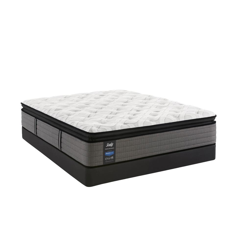 Pillow Top Mattresses Bedroom Furniture The Home Depot King Plush Euro Pillowtop Mattress With 5 In Low Profile