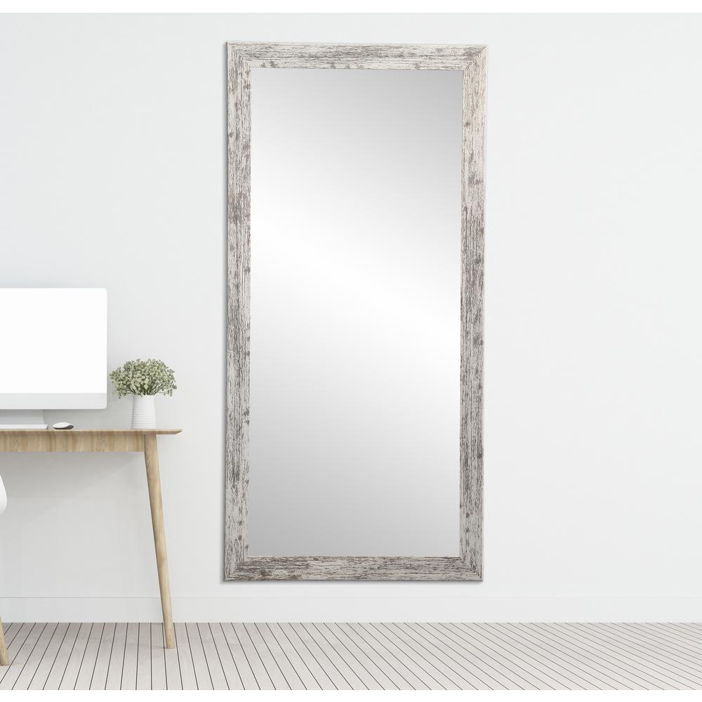 Brushed BrandtWorks BM12SKINNY Mod Euro Silver Full Length Mirror 16 x 71