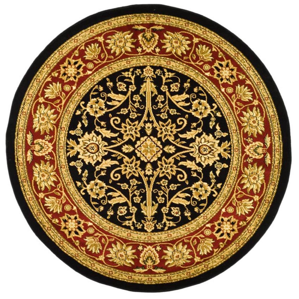 Safavieh Lyndhurst Red/Black 8 ft. x 8 ft. Round Area Rug LNH214A8R
