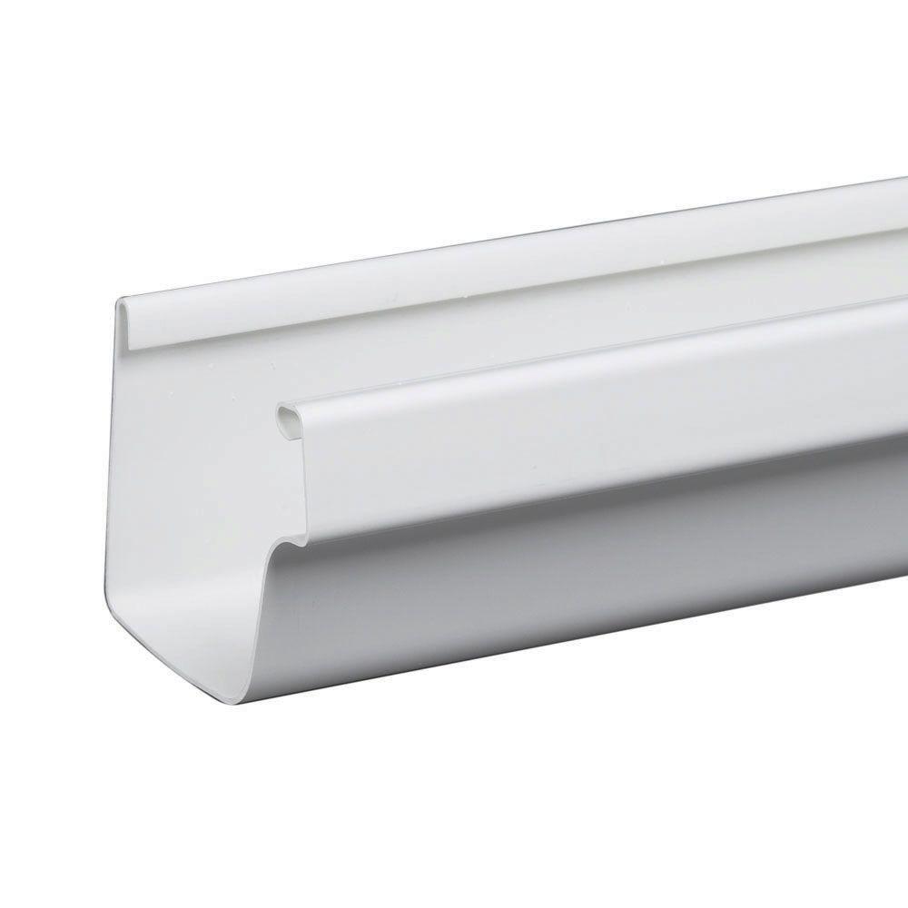 Amerimax Home Products 10 ft. White Traditional Vinyl Gutter-M0573 ...