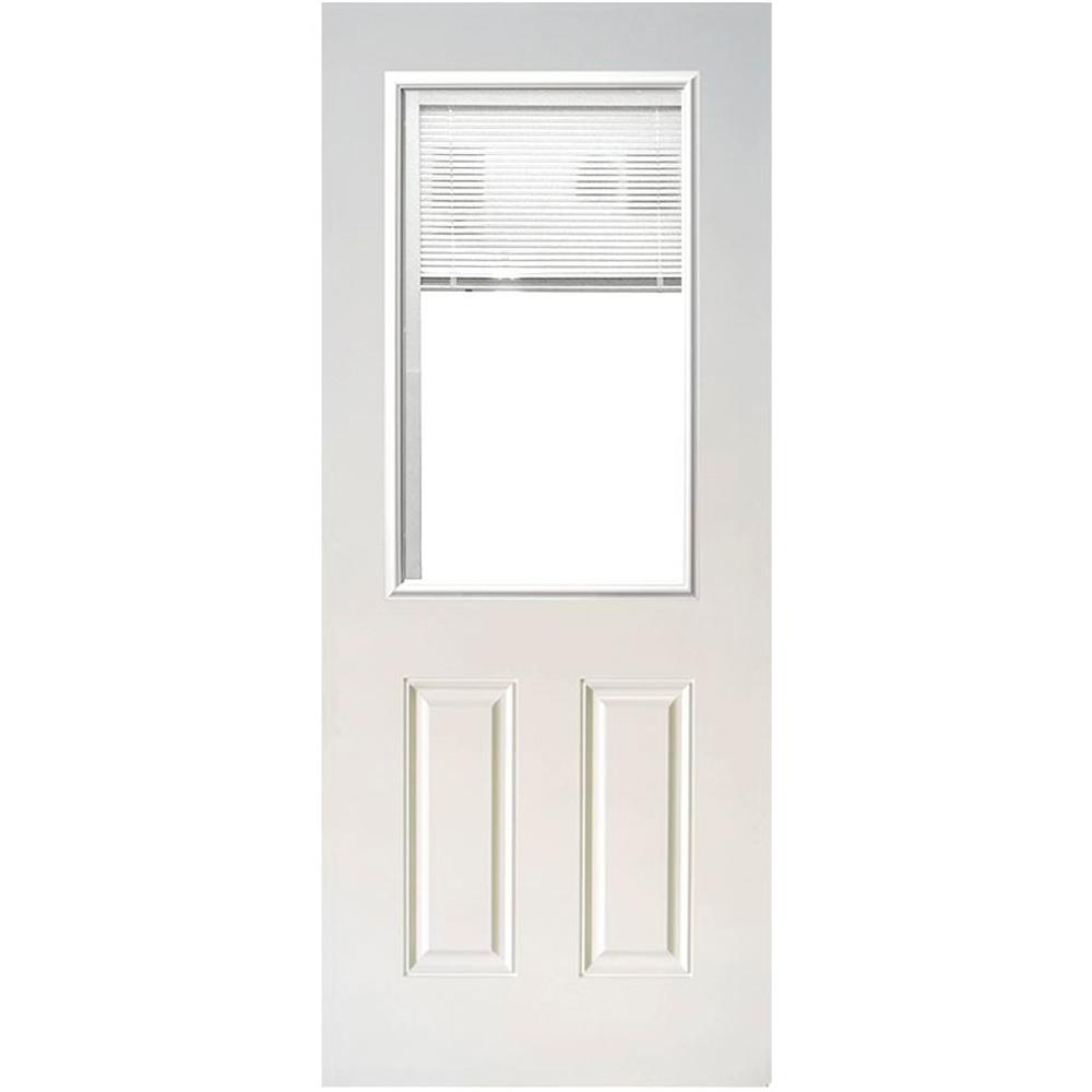White Primed Steves Sons Fiberglass Doors With Glass Twfg 3279 Hmb Slb 64 1000 