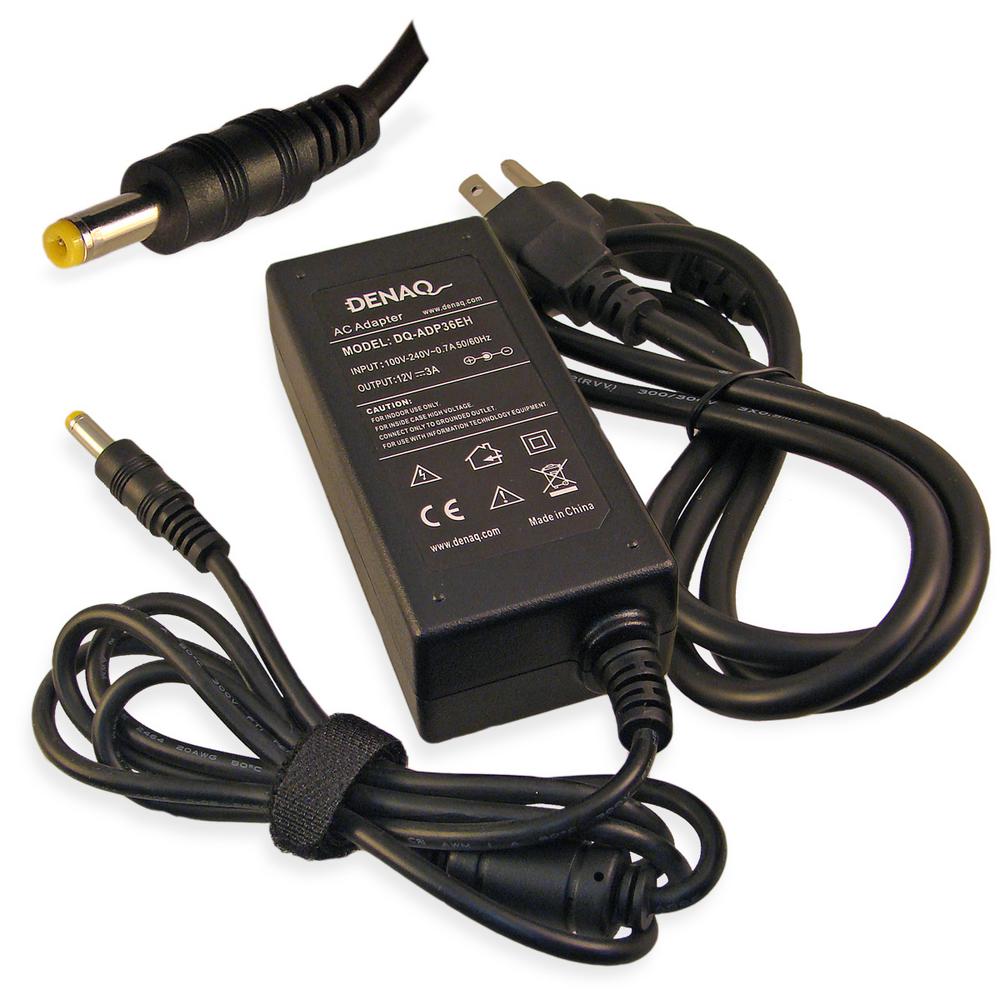Denaq 12Volt 3 Amp 4.8 mm1.7 mm AC Adapter for ASUS EEE PC Series