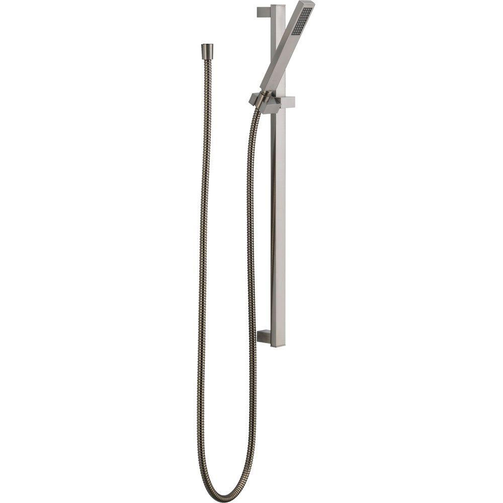 Delta Vero 1 Spray Slide Bar Hand Shower In Stainless 57530 Ss The Delta Vero 1 Spray Slide Bar Hand Shower In Stainless