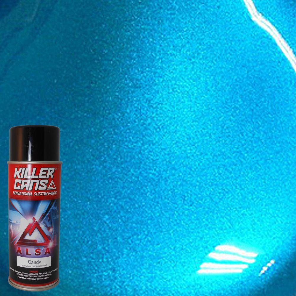 Alsa Refinish 12 Oz Candy Turquoise Killer Cans Spray Paint KC T The Alsa Refinish 12 Oz Candy Turquoise Killer Cans Spray Paint KC T The