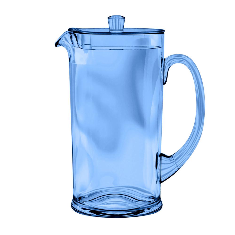 78 Oz Soft Blue Pitcher W Lid Drinks Water Beverage Container