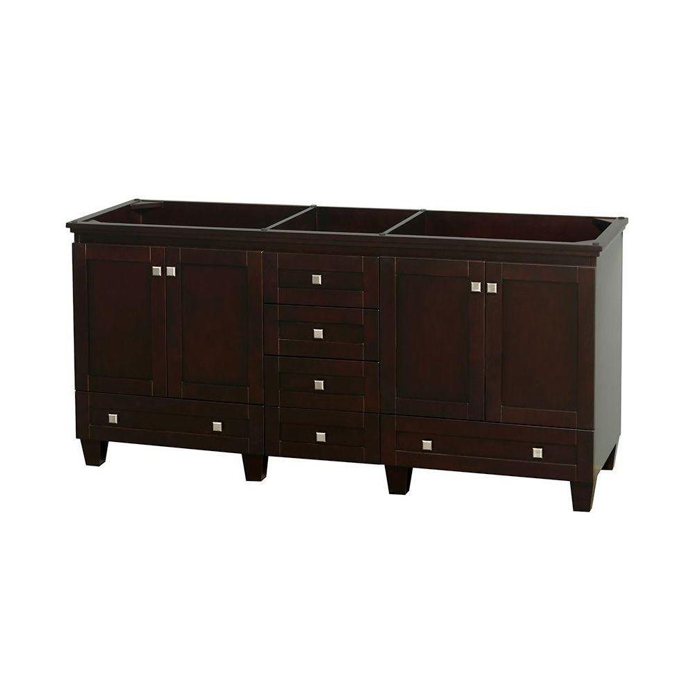 Wyndham Collection Acclaim 72 In Double Vanity Cabinet Only In