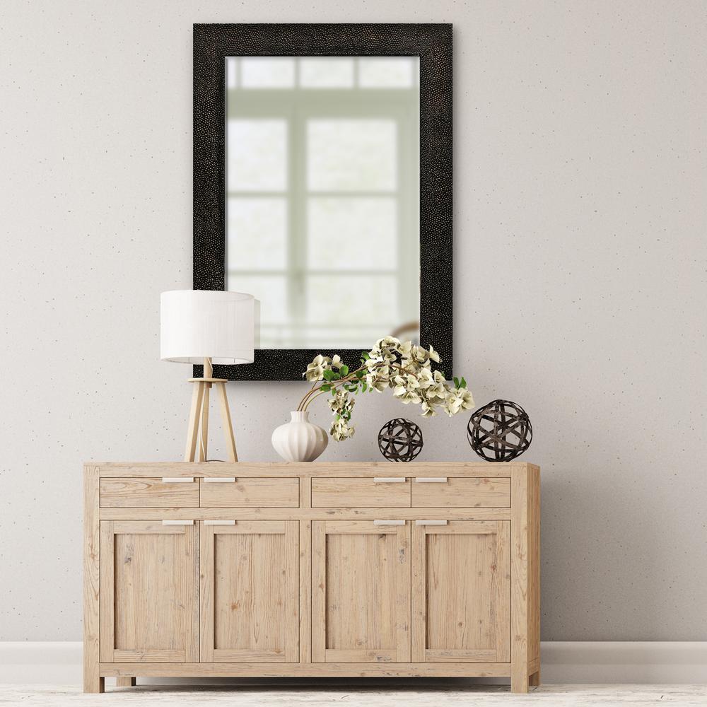 31 5 In X 43 Rectangle Mocha Bronze Hammered Decorative Rectangle Mocha Bronze Hammered Decorative Beveled Mirror Overall Rating