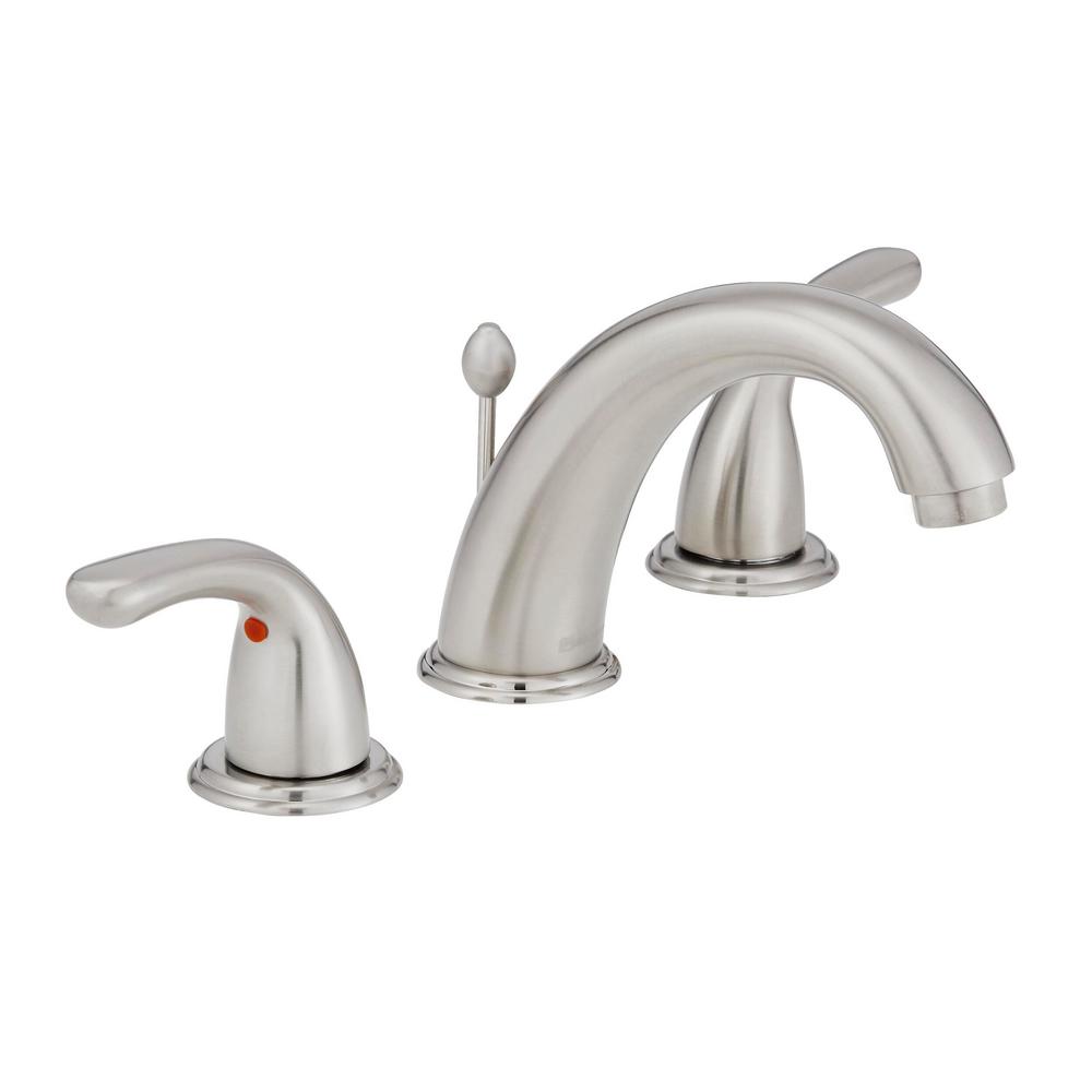 Glacier Bay Builders 8 2 Handle Bathroom Faucet Brushed Nickel Kitchen Faucets Faucets