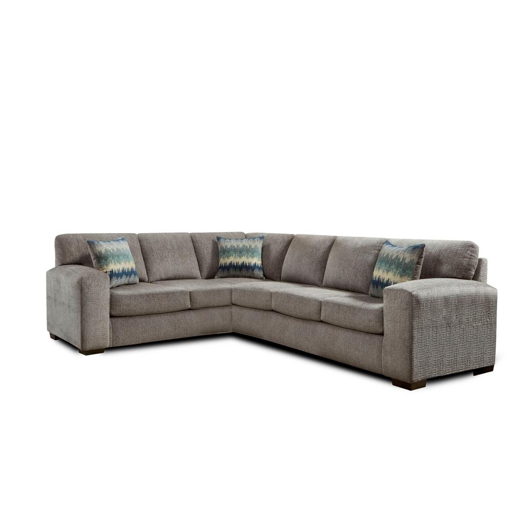 Chelsea Home Furniture Maximo Silverton Pewter Sectional195950SCSP