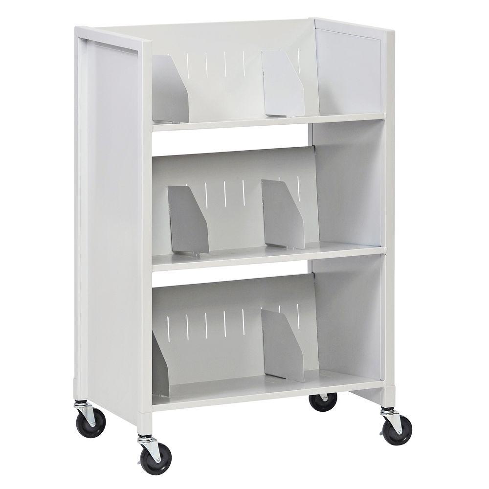 Buddy Products 26 inch W 3-Tier Medical File Folder Cart by Buddy Products