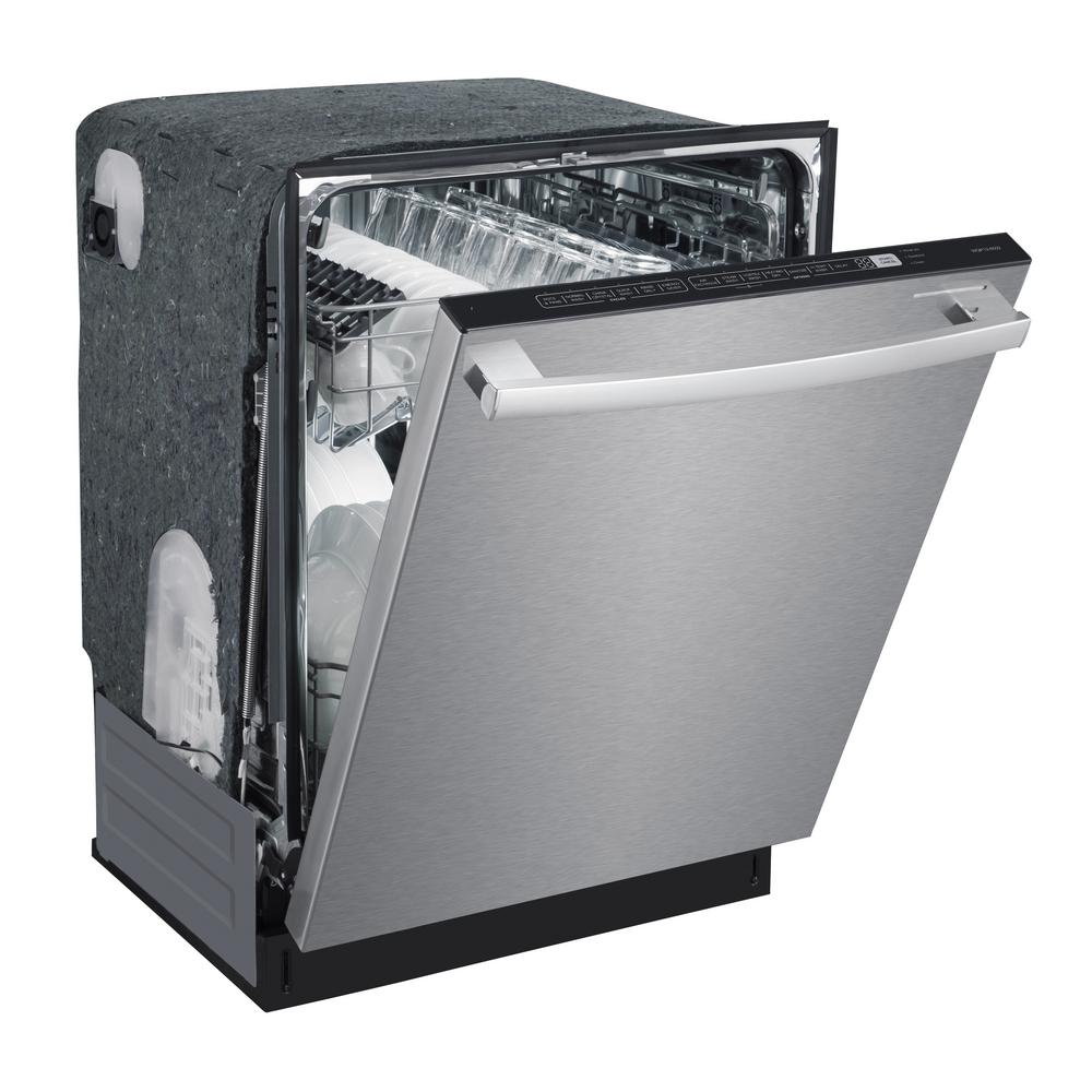 SPT ENERGY STAR 24 in. BuiltIn Dishwasher with Smart Wash System and Heated Drying in Stainless