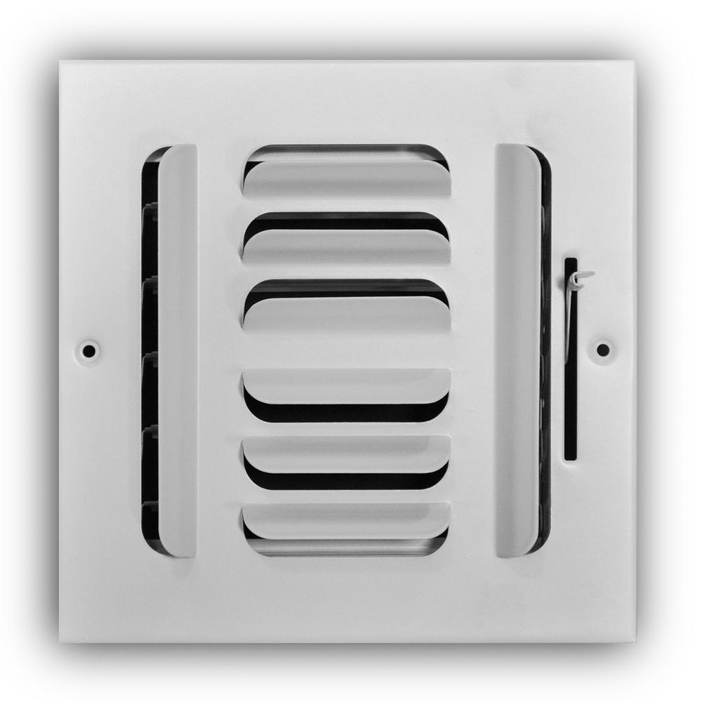 Everbilt 6 in. x 6 in. 4Way Fixed Curved Blade Wall/Ceiling RegisterE404M 06X06 The Home Depot