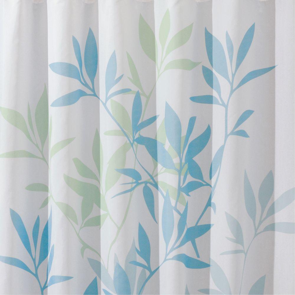 blue green curtain fabric