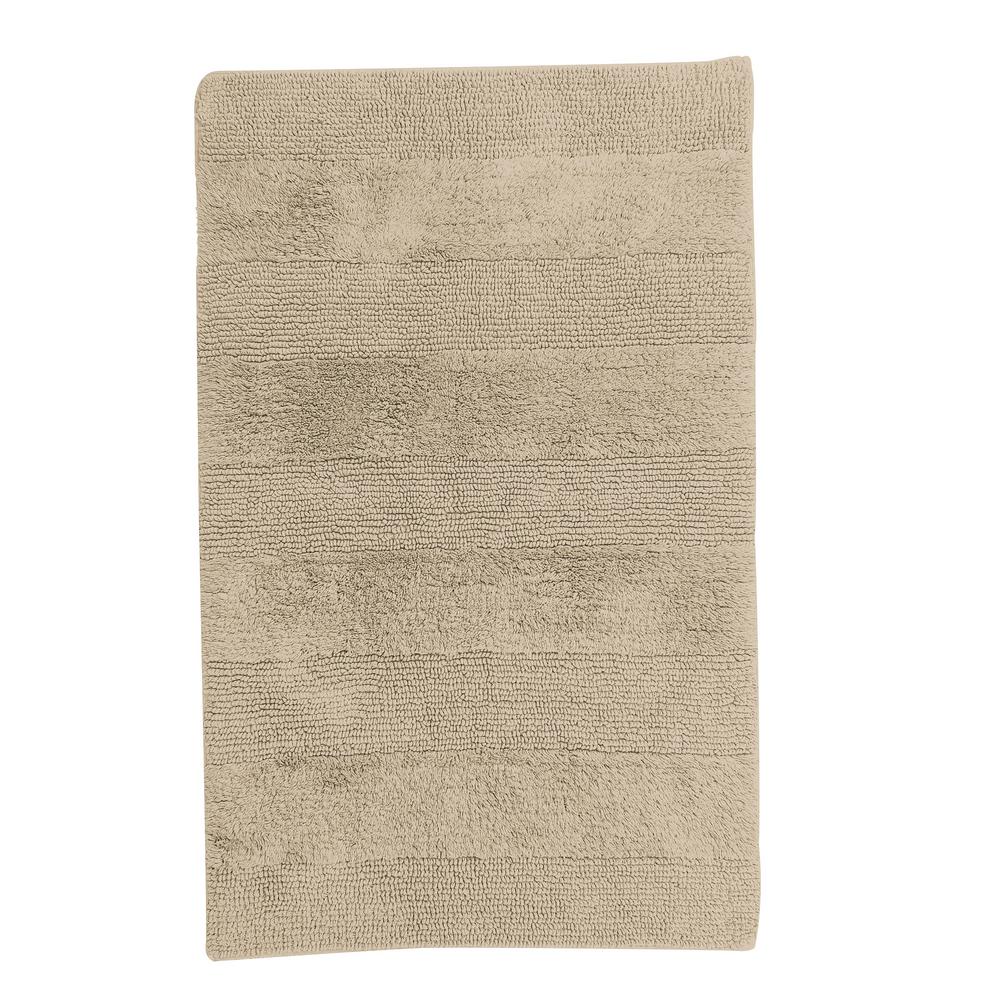 The Company Store Jute 24 in. x 17 in. Cotton Reversible Bath Rug VJ4517X24JUTE The Home Depot