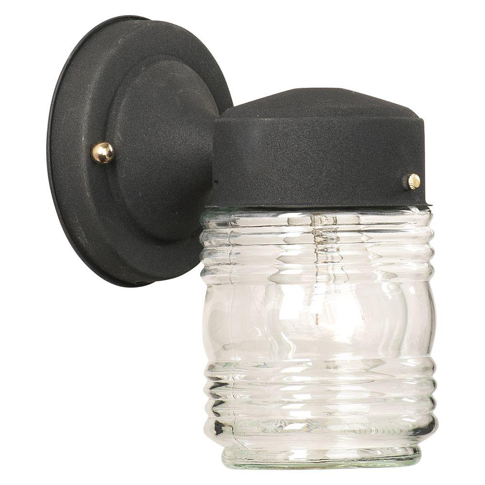 Thomas Lighting Park Avenue 1Light Black Outdoor WallMount Lantern