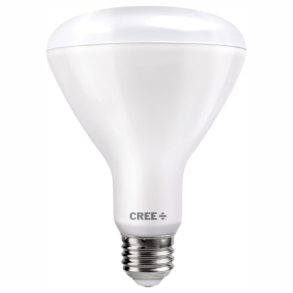 Cree 100w Equivalent Bright White 3000k Br30 Dimmable Exceptional Light Quality Led Light Bulb