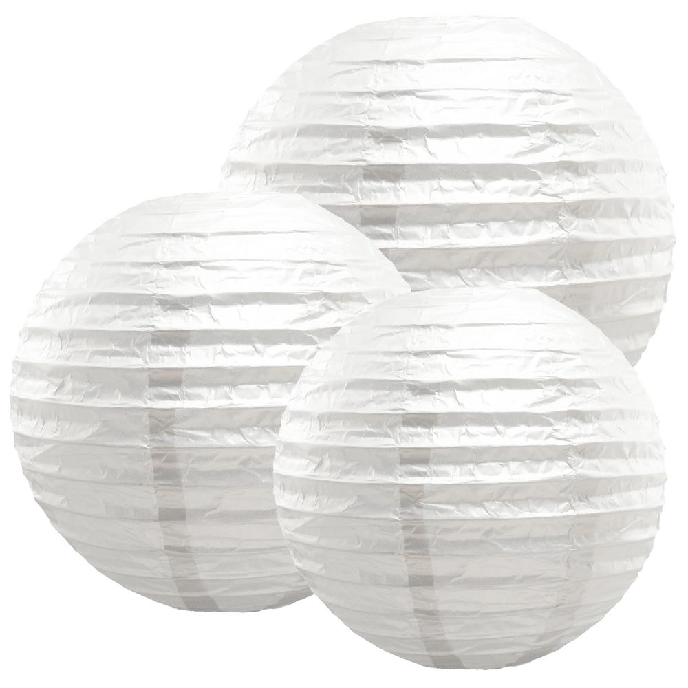 white ball lanterns