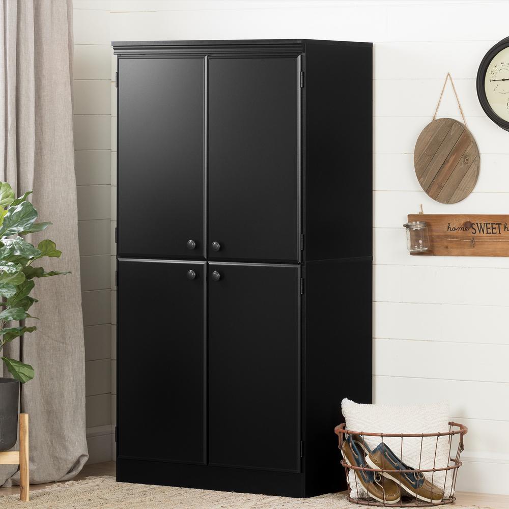 Pure Black South Shore Office Storage Cabinets 7270971 64 1000 