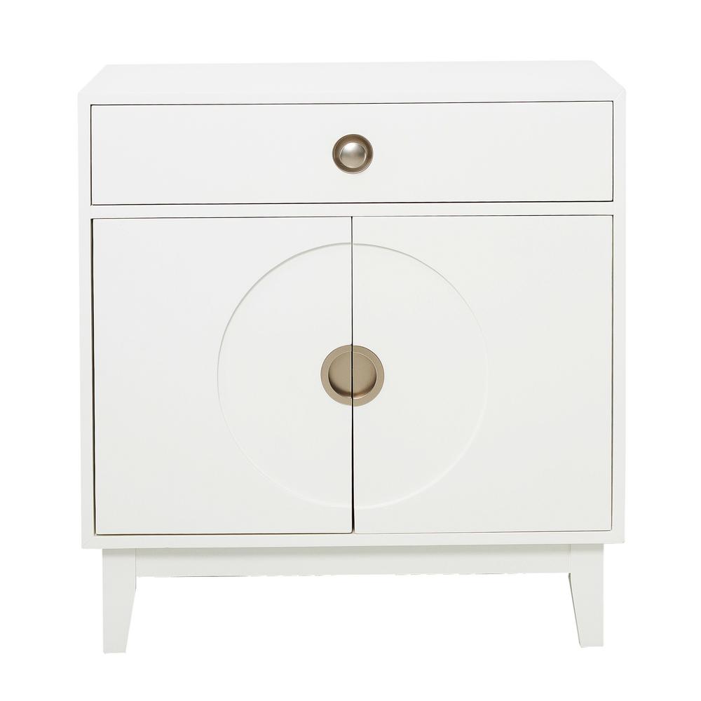 Mid Century Modern White Accent Chest Ds D193 006 The Home Depot Mid Century Modern White Accent Chest