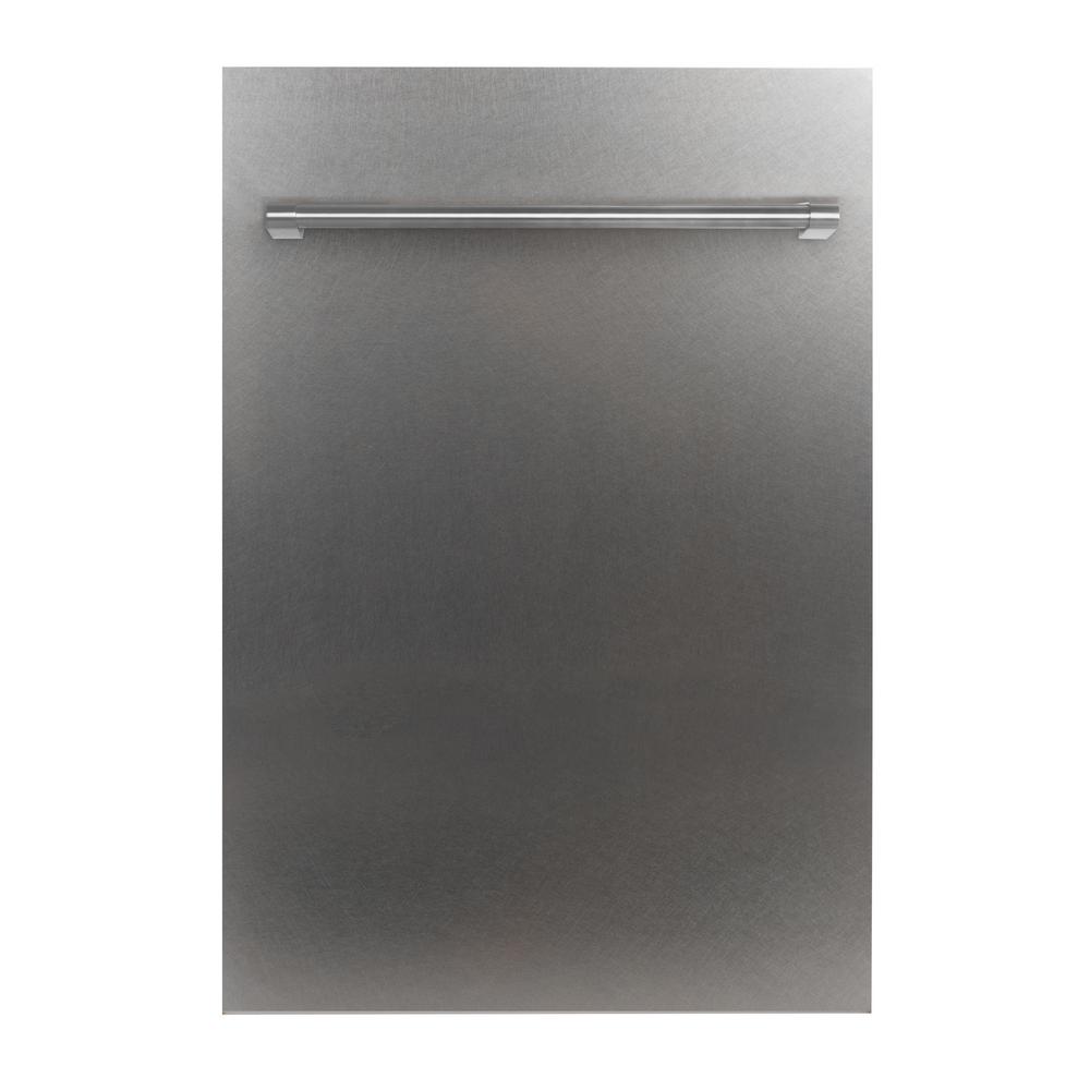 Zline Kitchen And Bath 18 In Top Control Dishwasher In Stainless Steel With Stainless Steel Tub And Traditional Style Handle Dw 304 H 18 The Home Depot