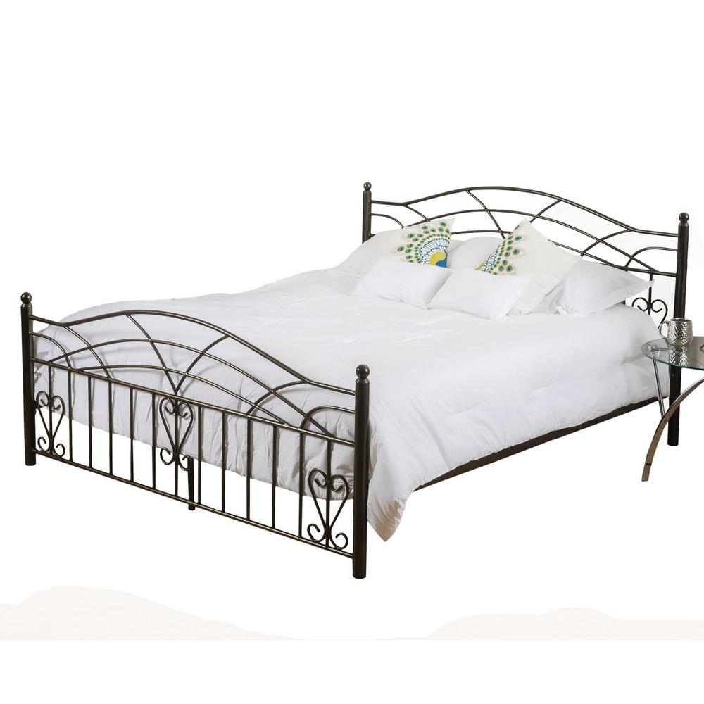 Noble House Copper Gold Iron Victorian King Bed Frame 295840 The Noble House Copper Gold Iron Victorian King Bed Frame
