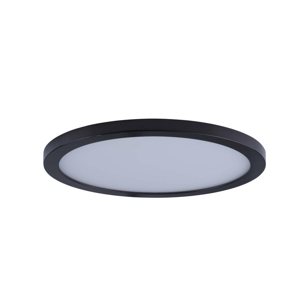 Maxim Lighting Wafer 10 in. Bronze Integrated LED Flushmount Light