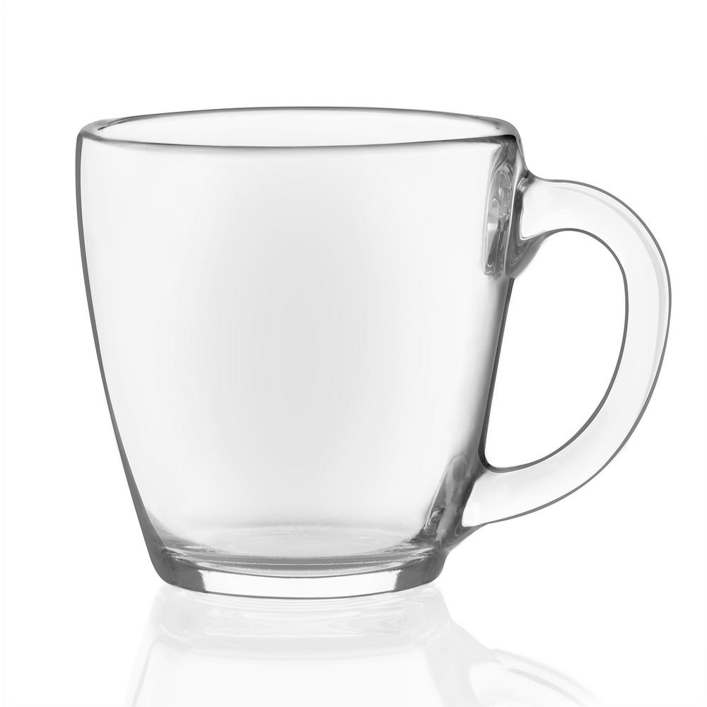 a glass cup